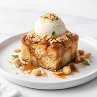 Macadamia Nut Bread Pudding