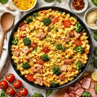Macaroni and Cheese with Ham