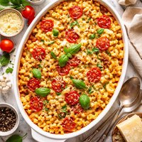 Macaroni Cheese Tomato Casserole