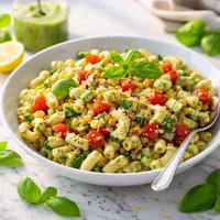 Macaroni Salad with Basil Dressing