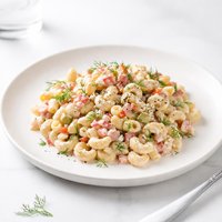 Macaroni Salad with Dill and Ham