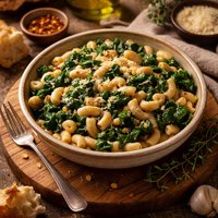 Macaroni with Kale and White Beans