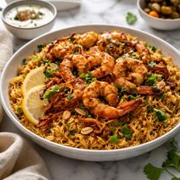 Machbous Rubyan Rice with Shrimps