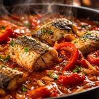 Mackerel or Tuna and Red Pepper Stew
