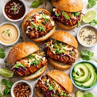 Mahi Mahi Burgers with Ginger and Hoisin