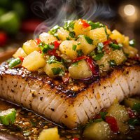 Mahi Mahi with a Pear and Jalapeno Chutney