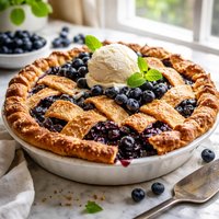 Maine Wild Blueberry Pie