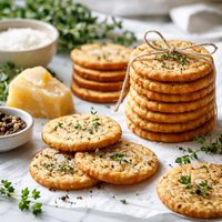 Make Ahead Buttery Cheese Black Pepper Cracker Crisps