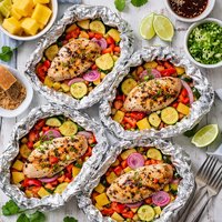 Make Ahead Hawaiian Chicken Packets for Camping Low Fat