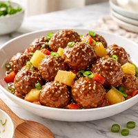 Make Ahead Pineapple Meatballs