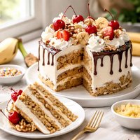 Make Like a Banana and Split Cake