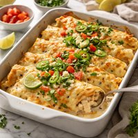 Make You Melt Creamy Chicken Enchiladas