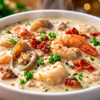 Makeover Creamy Seafood Soup