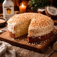 Malibu Rum Coconut Cake