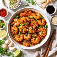 Manchurian Shrimp Garlic Flavored Shrimp