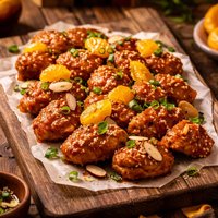 Mandarin Almond Chicken Bites