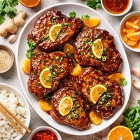 Mandarin Glazed Pork Chops