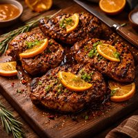 Mandarin Grilled Pork Steaks