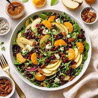 Mandarin Orange and Pear Salad with Toasted Pecan Vinaigrette