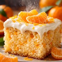 Mandarin Orange Cake with Frosting