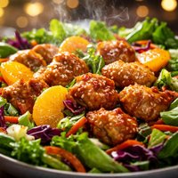 Mandarin Orange Chicken Tossed Salad