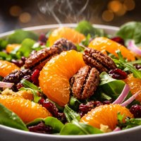 Mandarin Orange Salad with Sugared Pecans