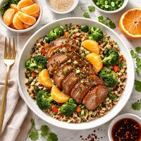 Mandarin Pork and Wild Rice