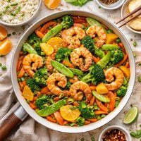 Mandarin Shrimp and Vegetable Stir Fry
