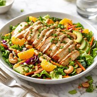 Mandarin Tossed Chicken Salad with Cashew Dressing for 1