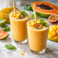 Mango and Papaya Smoothie