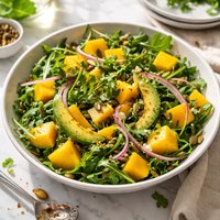 Mango Avocado and Arugula Salad