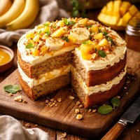 Mango Banana Cake