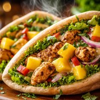 Mango Chicken Pita Sandwiches