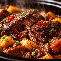 Mango Chipotle Pot Roast Crock Pot