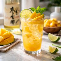 Mango Chuhai Cocktail Japanese Mango Shochu Cocktail