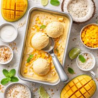 Mango Coconut Ice Cream Vegan