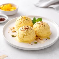 Mango Coconut Saffron Ice Cream No Egg