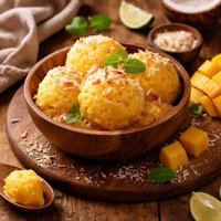 Mango Coconut Sorbet Diabetic Friendly
