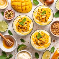 Mango Fool or Papaya or Banana