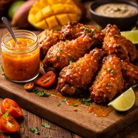 Mango Garlic Habanero Sauce for Chicken Wings