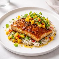Mango Ginger Glazed Mahi Mahi