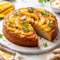 Mango Ginger Upside Down Cake
