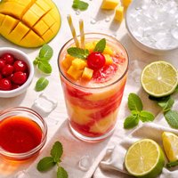 Mango Grenadine Shake