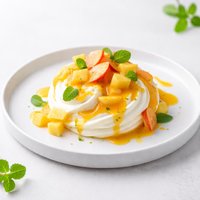 Mango Peach Cream with a Hint of Mint