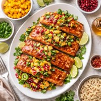 Mango Pomegranate Salmon