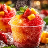 Mango Strawberry Snow Cones