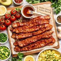 Maple-Glazed Turkey Bacon