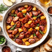 Maple and Apple Glazed Kielbasa