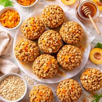 Maple Apricot Oatmeal Muffins