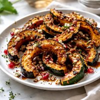 Maple Baked Squash with Balsamic Vinegar